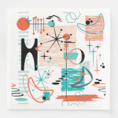 HoJo Retro Paper Dinner Napkins Servet (Voorkant)