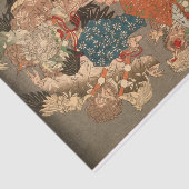 Hojō Takatoki, Lord of Sagami, Warding Off Tengu Tissuepapier (Detail)