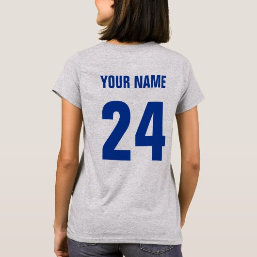 Hokej český Czech T-Shirt met naam en nummer (Achterkant)