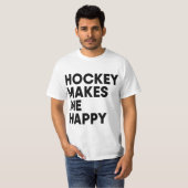 Hokey Makes Me Happy Ie Hokey Boy  T-shirt (Voorkant volledig)