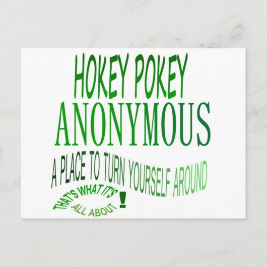 Hokey Pokey Anonymous Briefkaart (Voorkant)
