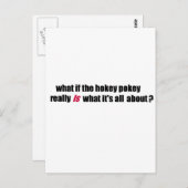 Hokey pokey briefkaart (Voorkant / Achterkant)