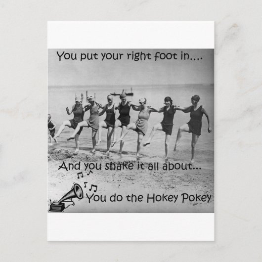 Hokey Pokey Briefkaart (Voorkant)
