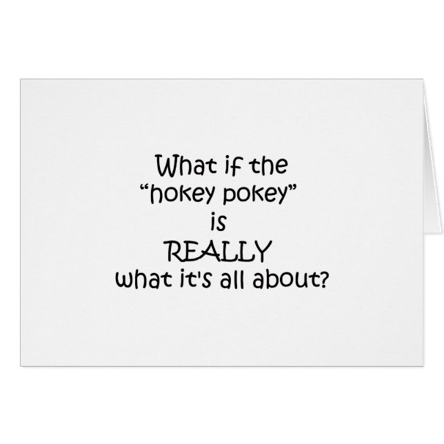 Hokey Pokey Funny Design (Voorkant Horizontaal)