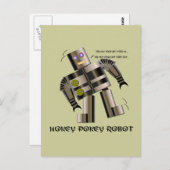 Hokey Pokey Robot Briefkaart (Voorkant / Achterkant)