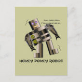 Hokey Pokey Robot Briefkaart (Voorkant)