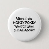 HOKEY POKEY RONDE BUTTON 5,7 CM (Voorkant)