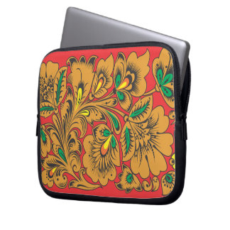 hokhloma-patroonhoes laptop sleeve