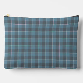 Hoki-blauw en Shuttle-grijs geruit Etui