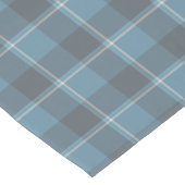 Hoki-blauw en Shuttle-grijs geruit Korte Tafelloper (Hoek)