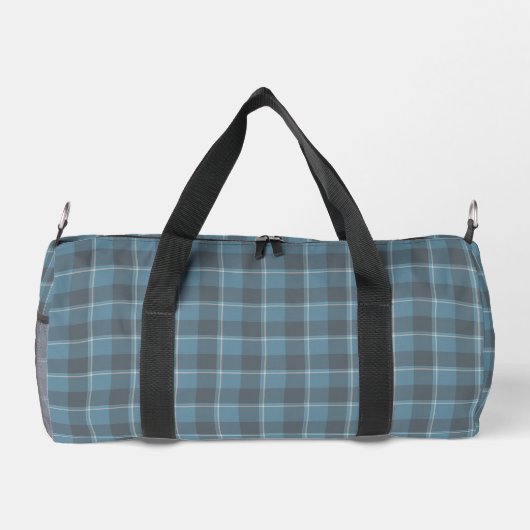 Hoki Blue and Shuttle Gray Plaid Plunjezak (Achterkant)