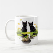 Hoki & Koki Black Kittens Bezoek de vijver Mok (Links)