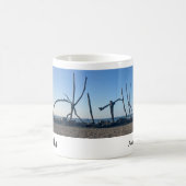 Hokitika drijfhout strand fotografie koffiemok (Center)