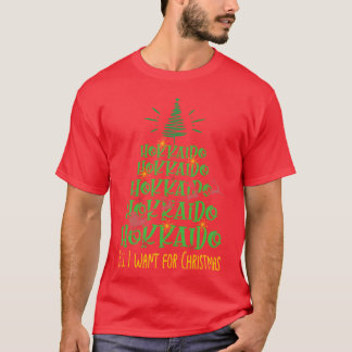 Hokkaido Christmas Hondenras Christmasree vrienden T-shirt
