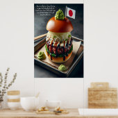 Hokkaido Harmony Burger Indulgence 24x36 Poster (Keuken)