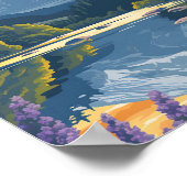 Hokkaido Japan  Kunst Reizen Illustratie Poster (Hoek)