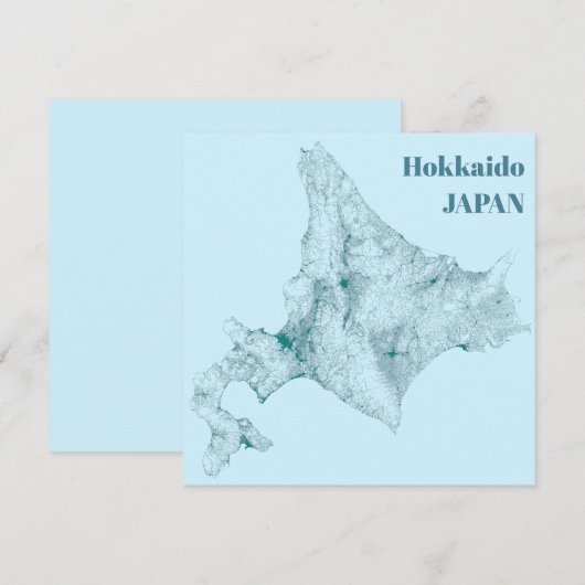 Hokkaido Kaart (Voorkant / Achterkant)