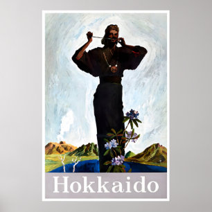 Hokkaido Kunst Japans Japan Reisposter Vintage Poster