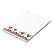 Hokken in een rij - Notitieblok (Linkerzijde)