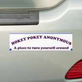 HOKKEY POKKEY ANONIEM BUMPERSTICKER (Op auto)