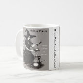 Hokos pokus Ik heb koffie nodig om te focussen Koffiemok (Voorkant links)