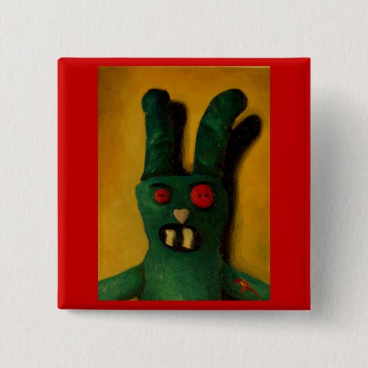 Hoku Zombie Bunny 1 Vierkante Button 5,1 Cm (Voorkant)
