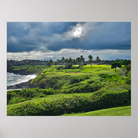 Hokuala Ocean Golf Course Poster (Voorkant)