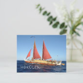 Hokulea Briefkaart, Ancient Hawaiian voyaging Cano Briefkaart (Staand voorkant)