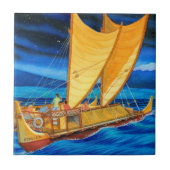 Hokulea Voyaging Canoe Tegeltje (Voorkant)