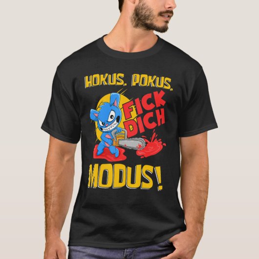 Hokus Pokus Fick Dich Modus Human Hate Man T-shirt (Voorkant)