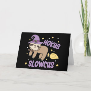 Hokus Slowcus - Fout Heks Halloween Kostuum Holi Feestdagen Kaart