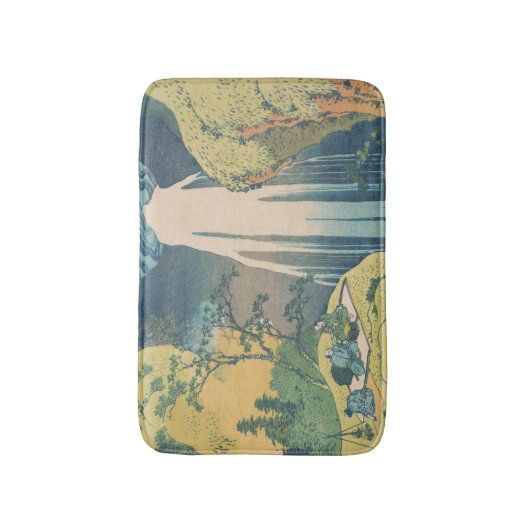 Hokusai Amida Herfsten Japan Waterval Badmat (Voorkant Verticaal)