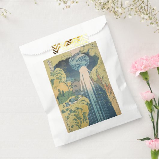 Hokusai Amida Herfsten Japan Waterval Bedankzakje (Gezegeld)
