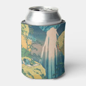 Hokusai Amida Herfsten Japan Waterval Blikjeskoeler (Blikje Voorkant)