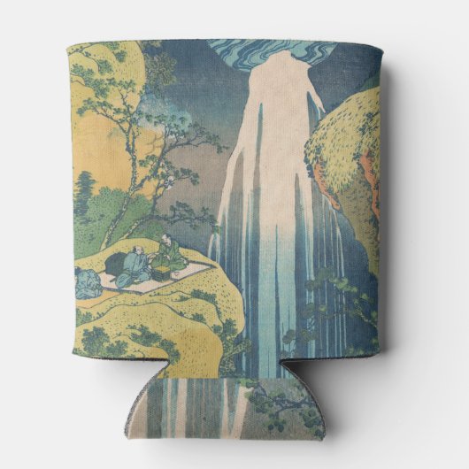 Hokusai Amida Herfsten Japan Waterval Blikjeskoeler (Achterkant)