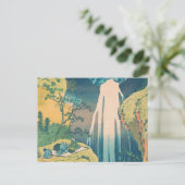 Hokusai Amida Herfsten Japan Waterval Briefkaart (Staand voorkant)