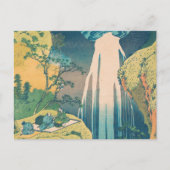 Hokusai Amida Herfsten Japan Waterval Briefkaart (Voorkant)