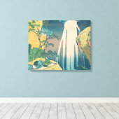 Hokusai Amida Herfsten Japan Waterval Canvas Afdruk (Insitu (Houten vloer))