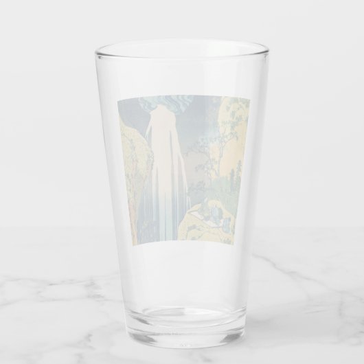 Hokusai Amida Herfsten Japan Waterval Glas (Achterkant)