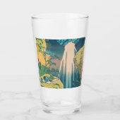 Hokusai Amida Herfsten Japan Waterval Glas (Voorkant)
