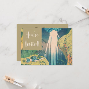 Hokusai Amida Herfsten Japan Waterval Kaart