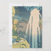 Hokusai Amida Herfsten Japan Waterval Kaart (Achterkant)