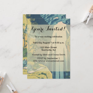 Hokusai Amida Herfsten Japan Waterval Kaart