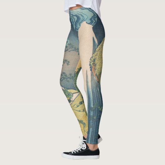 Hokusai Amida Herfsten Japan Waterval Leggings (Links)