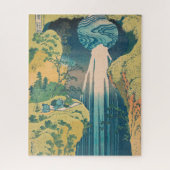 Hokusai Amida Herfsten Japan Waterval Legpuzzel (Verticaal)