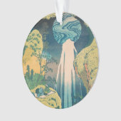 Hokusai Amida Herfsten Japan Waterval Ornament (voorkant)