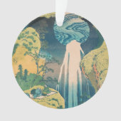 Hokusai Amida Herfsten Japan Waterval Ornament (voorkant)
