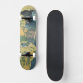 Hokusai Amida Herfsten Japan Waterval Persoonlijk Skateboard (Voorkant)