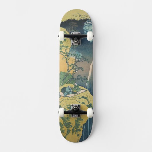 Hokusai Amida Herfsten Japan Waterval Persoonlijk Skateboard (Voorkant)