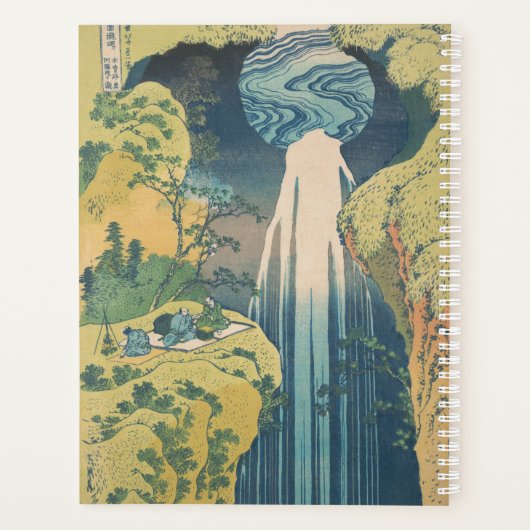 Hokusai Amida Herfsten Japan Waterval Planner (Achterkant)
